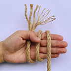 8mm Jute Rope, 164 Feet Braided Heavy Duty Twine, Thick Jute Twine Rope for Cat Scratch Post, Craft,DIY Artwork, Bundling, Home Decor, Gardening Applications (8MM 164FT)