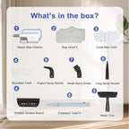 Steam Cleaner, 6 in1 Rotated Steam Mop Cleaner with 2 Modes, 2 Microfiber Pads, 400ML Removable Tank, 23FT Power Cable, Detachable Steam Mops for Floor, Laminate Floor, Tiles Cleaning (Light Blue)