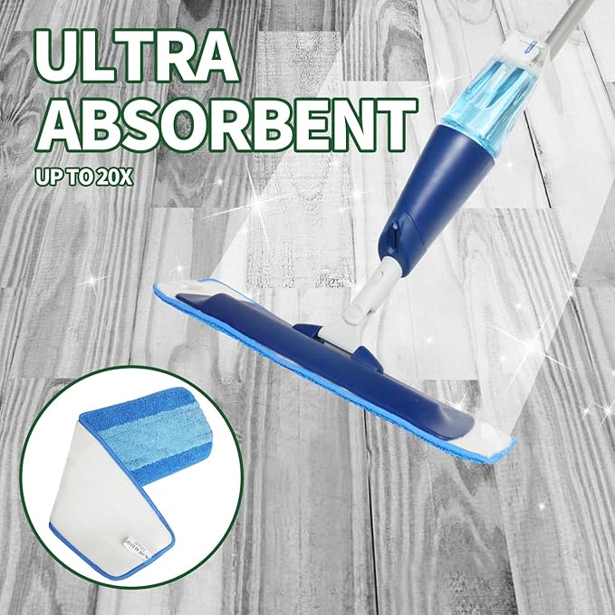 36 Pack Microfiber Cleaning Pads for Bona Mop, Reusable Microfiber Mop Pads for 18 Inch Mop, Hardwood Floor Replacement Cleaning Mop Pads, Machine Washes