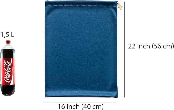 Valante Set of Microfiber Drawstring Storage Bags for Intimate Products (XXL 22x16 inch set)