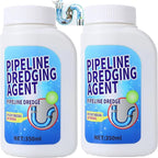 Powerful Pipe Dredging Agent,Pipeline Dredging Agent for Kitchen and Toilet Pipelines,Kitchen Sink Drain and Pipe Cleaner,Drain Clog Remover (2PCS)