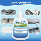 Mold-Stain Remover Gel for Washing Machine & Bathroom – Low Odor Remover Gel for Rubber Gaskets, Shower Grout, Silicone Sealant, Toilet, Kitchen Sink