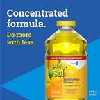 Pine-Sol Multi-Surface Cleaner, CloroxPro, 2x Concentrated Formula, All-Purpose Cleaner, Lemon Fresh, 80 Fl Oz, Pack of 3