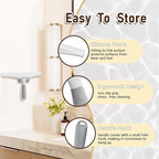 All-Purpose Shower Squeegee for Glass Doors, Silicone Squeegee for Bathroom, Shower Doors, Mirrors, Tiles, 10 inch, White