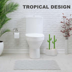 Cactus Toilet Plunger and Brush Set for Bathroom Cleaning - 1 Set