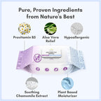 Nurture XL Antibacterial Body & Hand Wipes | Alcohol-Free Antiseptic Wet Sanitizer Towelettes for Germ Removal, Disinfecting Skin, Sanitizing Hands |Cleaning Cloths | Adults & Baby | Thick & Strong