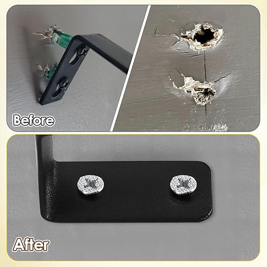 15 Pcs Wood Anchor, Stripped Screw Hole Repair Kit for Wood, Wall, Door, Wall Anchor, Fixing Stripped Screw Holes, Fits Wood Screws Sizes #2 to #16, Screw Holes from Stripped to Gripped