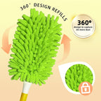 Reusable Duster Refill Compatible with Swiffer Hand Duster - 360 Heavy Duty Duster Refill - Microfiber Ceiling Fan Duster for Swiffer Dusters Extended Handle, 8 Pack (Handle is Not Included)