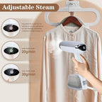 Steamer for Clothes Handheld Clothes Steamer 1300W Portable Garment Steamer Auto Shut-off 20-Second Fast Heat-up with Adjustable Steam 12.34oz Detachable Water Tank for Home Office Travel