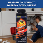 Zep Crystal Heat Drain Opener 32 Ounce - ZUCRY2 - Dissolves Drain Clogs Fast (32 Fl Oz, 12)