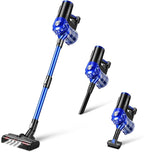 iwoly Cordless Vacuum Cleaner with 28KPa Powerful Suction, Brushless Motor, HEPA Filter, 3 Modes, Detachable Battery, 2-in-1 Stick & Handheld Vacuum for Home Hard Floor Pet Hair