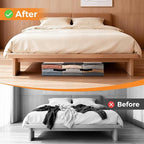 8 Pack Under Bed Storage Bags, 75L Foldable Clear Storage Containers with Handles, Dual Zippers for Comforter, Clothes, Bedding, Linen Sheets, Sweaters, Blanket Storage