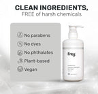 FREY Concentrated Liquid Laundry Detergent | Formulated for Sensitive Skin & HE Washers | Removes Stains Effectively | 50 Loads per Bottle (1-pack Unscented)