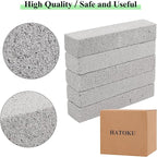 25 Pieces Pumice Stone Toilet Bowl Cleaner, Pumice Scouring Stick Remove Hard Water Ring in Toilet, Pumice Stones for Cleaning, Household, Bath, Kitchen, Pool (5.9 x 1.4 x 0.9 Inches)