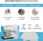 90 Pcs All Natural Floor Cleaner Sheets - Biodegradable And Dissolvable Multipurpose Mopping Concentrated Floor Cleaning Soap Detergent Strips, Mess Free Water Soluble Fast Dry Eco Friendly (Ocean)