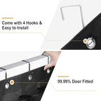 Over The Door Shoe Organizer, 35 Mesh Pockets Shoe Rack for Closet, Entryway, Bathroom, Heavy-Duty Hanging Storage for Sneakers, Heels, Flip Flops & More (Black)