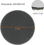 HARFINGTON 10pcs Drill Power Brush 5 inch Tile Scrubber Scouring Pads 400-600 Grit for Bathroom Kitchen Household Cleaning