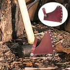 1PC Portable Leather Holder Lanyard Blade Sheath Head Cover For Axe Hatchet