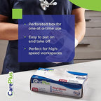 CARE PLUS Latex-Free Vinyl Gloves Clear Large Size 100 Count | Heavy Duty, Non-Sterile, Powder-Free, Rubber | Food Prep, Kitchen & Cleaning Gloves, Ideal for Professional Use