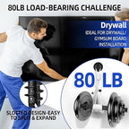 80PCS Self-Drilling #8 Drywall Anchors & Screws Set - Heavy-Duty Nylon+Glass Fiber, 80 LBS Load Capacity, Pre-Drill-Free, for Hanging Shelves/TV/Pictures - 40 Anchors + 40 Screws with Storage Case