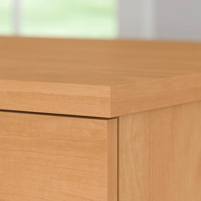 Bush Furniture WC81465 Bookcase, Bookshelf, Large Book Living Room, Home Office, or Entryway, Tall 5 Shelf, Maple Cross