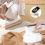 Upgrade Saker plus Steam Iron, 3 Steam Levels Clothes Steamer, 2-In-1 Steamer and Iron Professional Heavy-Duty Steam Travel Irons for Clothes, Suitable for Wool, Silk, Knitwear, Linen (White)