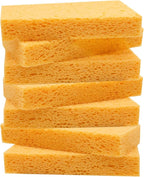 Large Cellulose Sponges, Kitchen Sponge for Dish, Thick Heavy Duty Scrub Pads, Non-Scratch Scrubber for Household/Cookware/Bathroom/Office/Boat 5.5" x 3" x 1" (7 Pack) Yellow