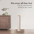 LEQ Drying Rack Portable,Foldable Drying Rack Clothing with 12 Wood Drying Arms, Standing Laundry Hanger Rack Round Collapsible & Portable Handle for Laundry Room, Balcony, Bedroom, RV