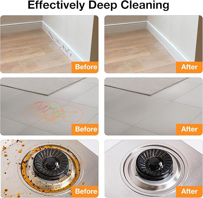 Powerful Steam Cleaner for Home, Chemical-Free Multipurpose Steam Cleaner, 3-Steam Volumes Comfy Handle, Portable Deep Cleaning Lightweight Steamer for Car Detailing Carpet Upholstery Tile Grout