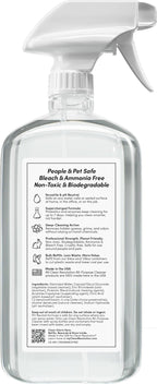 Clean Revolution SuperCharged All Purpose Cleaner Refill with Smart Probiotic + Enzyme Complex, Multi-Surface Kitchen Bathroom & Floor Cleaner, Fragrance Free, 18 Fl Oz (Pack of 1)