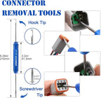 Terminal Removal Tool Kit for Deutsch Connectors, Depinning Tools Electrical Pin Extractor with Magnetic Phillips Screwdrivers 32Pc