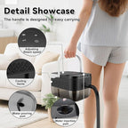 Steam Cleaner for Home, 2500W Portable Handheld Steamer for Cleaning, Large Capacity Tank Pressurized Steam Cleaning Machine for Car, Bathroom, Kitchen, Furniture, Grout, Floor, Tile
