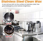 Magical Nano-Technology Stainless Steel Cleaning Paste, Stainless Steel Clean Wax, Stainless Steel Cleaning Wax, Stainless Steel Cleaner and Polish, Metal Polish Paste (1Pcs)