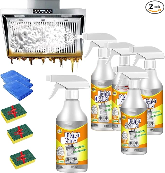 Joe Fish Kitchen Cleaner,Ju Fish Kitchen Cleaner,Multifunctional Powerful Kitchen Foam Cleaner Spray,Kitchen Foam Cleaner (5)