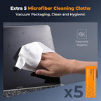 K&F CONCEPT Blower & Suction 2 in 1 Compressed Air Duster, with LED Light,150000RPM Electric Air Duster, 3 Gear Adjustable&Portable, Dust Blower for Computer, Keyboard, House, Outdoor and Car