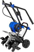 BILT HARD 46cc 4-Cycle 1.9HP Gas Powered Tiller Cultivator - 16" Heavy-Duty Steel Tines Rototiller, Adjustable Wheels & Cushioned Handle Grips for Plowing, Tilling, Weeding in Garden, Farm