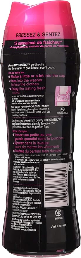 Downy Unstopables In-Wash Scent Booster Beads, SHIMMER ETINCELANT, 10 oz