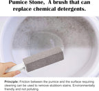 3 Pack Pumice Stone for Toilet Bowl Cleaning with Handle, Scouring Stick Remove Toilet Bowl Hard Water Rings, Calcium Buildup and Rust for Cleaning Toilet, Bathroom, Kitchen Sink, Grill (Gray)