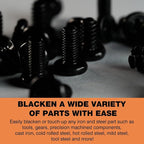 Black Oxide Coating Kit - Black Oxide Solution, Versatile Blackening Solution for Iron and Steel - Not Suitable for Stainless Steel Surfaces (1 Quart)