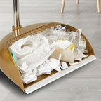 Broom and Dustpan Set, Broom and Dustpan Combo Set, Long Handle Broom with Dustpan Combo Set, Stand Up Broom and Dustpan for Home, Heavy Duty Broom for Kitchen Offices, LKSX585SIHM53TRUDTX