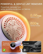 Electric Lint Remover and Fabric Shaver, Rechargeable Clothes Shaver for Sweater Furniture Couch, 3-Speed Pill Remover Defuzzer to Remove Fuzz Pilling from Blanket Jacket