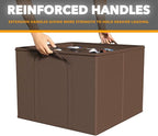 SpaceAid Shoe Organizer for Closet, 2 Pack Foldable Shoe Storage Containers Baskets Boxes Bins w/Adjustable Dividers, Fits 16-32 Pairs, Brown