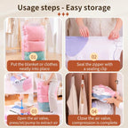 4 Pack Vacuum Storage Bags, Space Saver Bag Vacuum Seal Bags for Clothing Travel Moving Blankets Pillows Storage and Organization.（40 x 60CM）