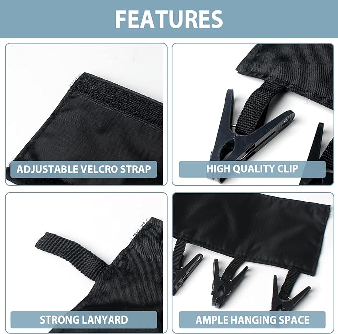 TamBee Travel Hanger Clips, Cruise Ship Essentials Portable Folding Clothes Hanger Clips Towel Drying Rack Sock Dock Swimsuit Drying Rack Hanger with 6 Clips Pack of 3 (Black,Blue,Red)