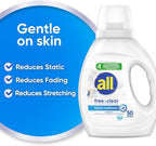 all Liquid Fabric Softener, Free Clear, 34 fluid Ounces