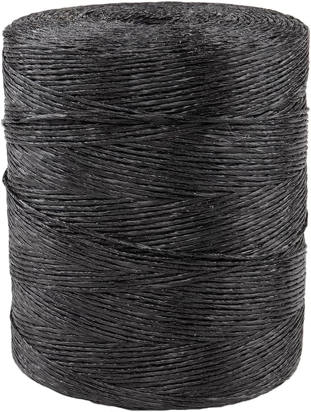 Rope & Cord Polypropylene Twine – Multi-Purpose Twine – 5,500 Feet (Black)