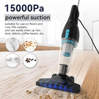 Corded Vacuum Cleaner, 4-in-1 Vacuum Cleaners for Home 15Kpa Power Suction Lightweight Stick Vacuum with Washable HEPA Filter Converts to a Handheld Vacuum for Home, Pet Hair, Carpet, Hard Floors