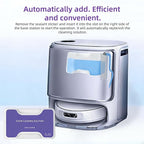 Robot Vacuum and Mop Floor Detergent Compatible For Narwal Freo Z Ultra/Freo Z10,580ml Lemon and Basil Scent Floor Cleaner.(1 Bottle)