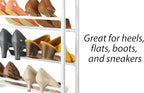 Whitmor Over The Door Shoe Organizer, Holds up to 36 Pairs of Shoes, Shoe Organizer for Closet, White