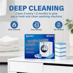 Washing Machine Cleaner Pro Tablets,Odor Remover,Eco Friendly,Washer Drum Cleaner Deodorizing Suitable for Top Load Front Loader Twin Tub,Home Deep Cleaning Essentials Gadgets (1 Count (Pack of 24))